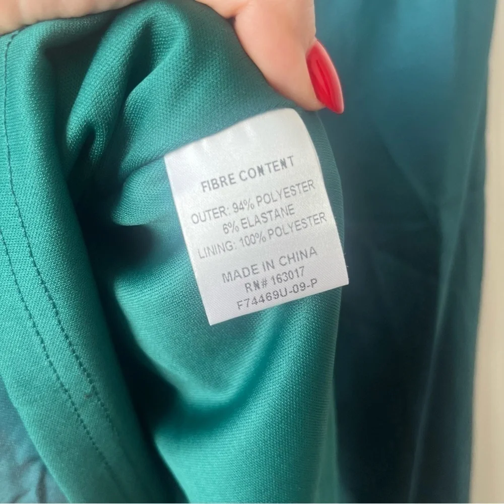 Princess Polly Mazie Green Satin Rhinestone Strap Mini Dress 8 - Picture 3 of 9